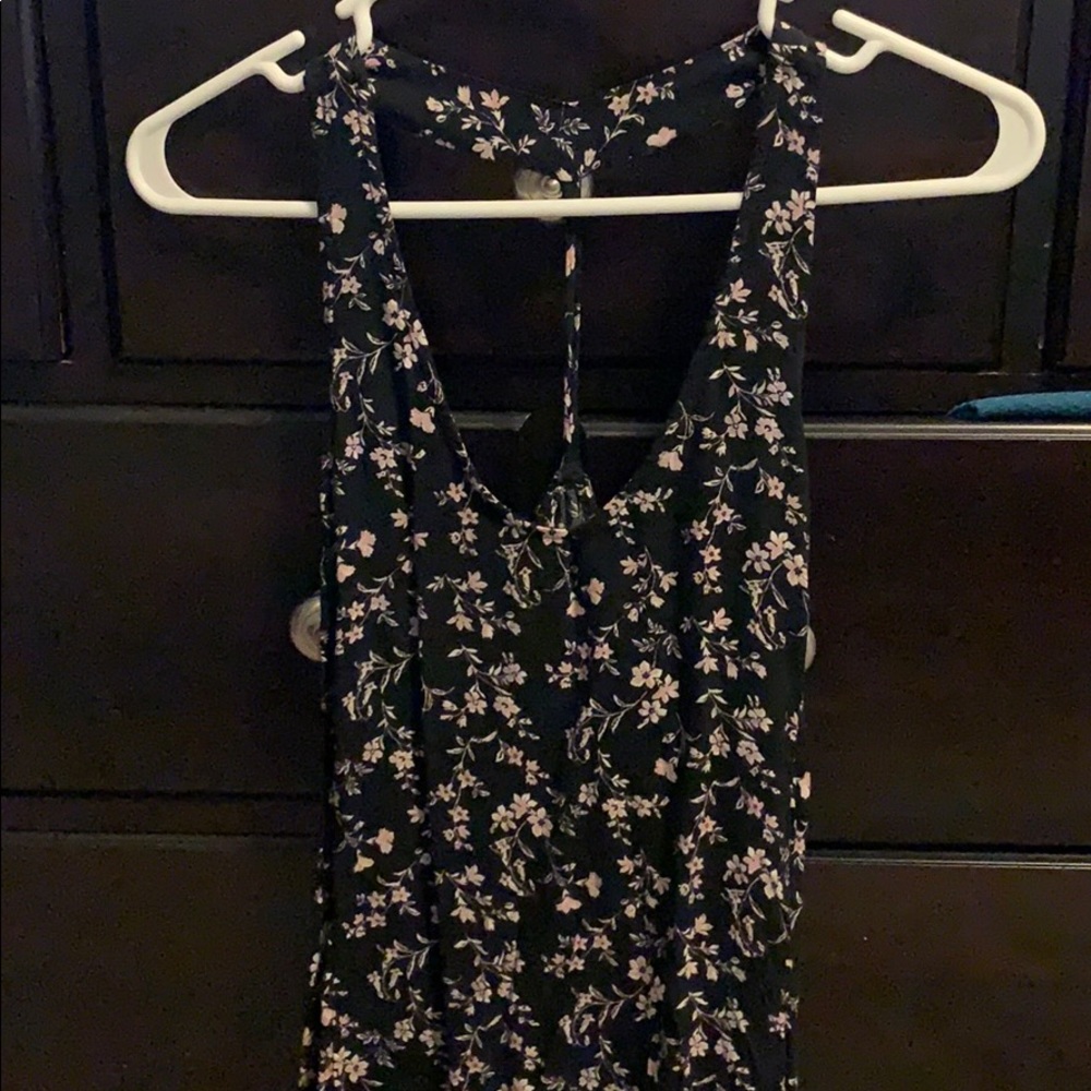 Black floral dress